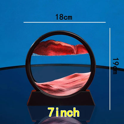 3D Quicksand Art Picture - Dynamic Sandscape Home Decor